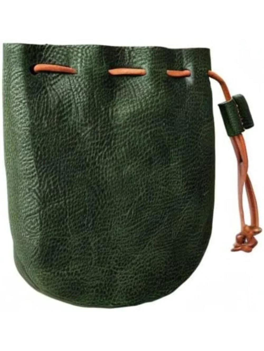 Stylish Genuine Leather Drawstring Coin Purse | Handmade Craftsmanship, Compact